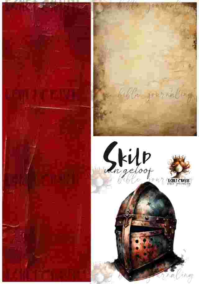 #BIBLE JOURNALING PRINTABLE - ARMOR OF GOD AFRIKAANS