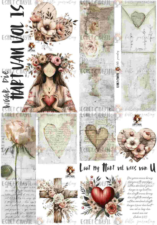 #BIBLE JOURNALING PRINTABLE - FULL HEART AFRIKAANS