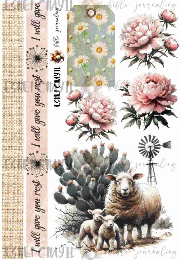 #BIBLE JOURNALING PRINTABLE - GERUSTE HART AFRIKAANS