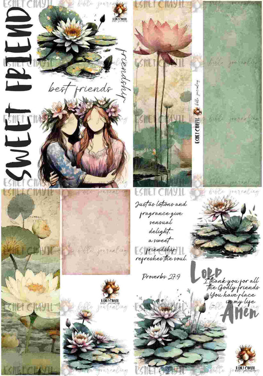 #BIBLE JOURNALING PRINTABLE - SWEET FRIEND ENGLISH