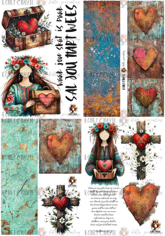 #BIBLE JOURNALING PRINTABLE - TREASURE AFRIKAANS